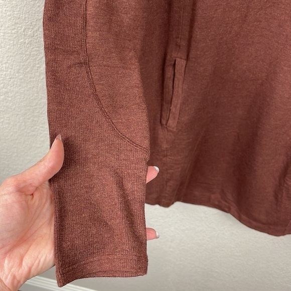 Athleta Balance Dress Chocolate Brown Soft Modal Athleisure Comfy Sz S - Picture 6 of 15